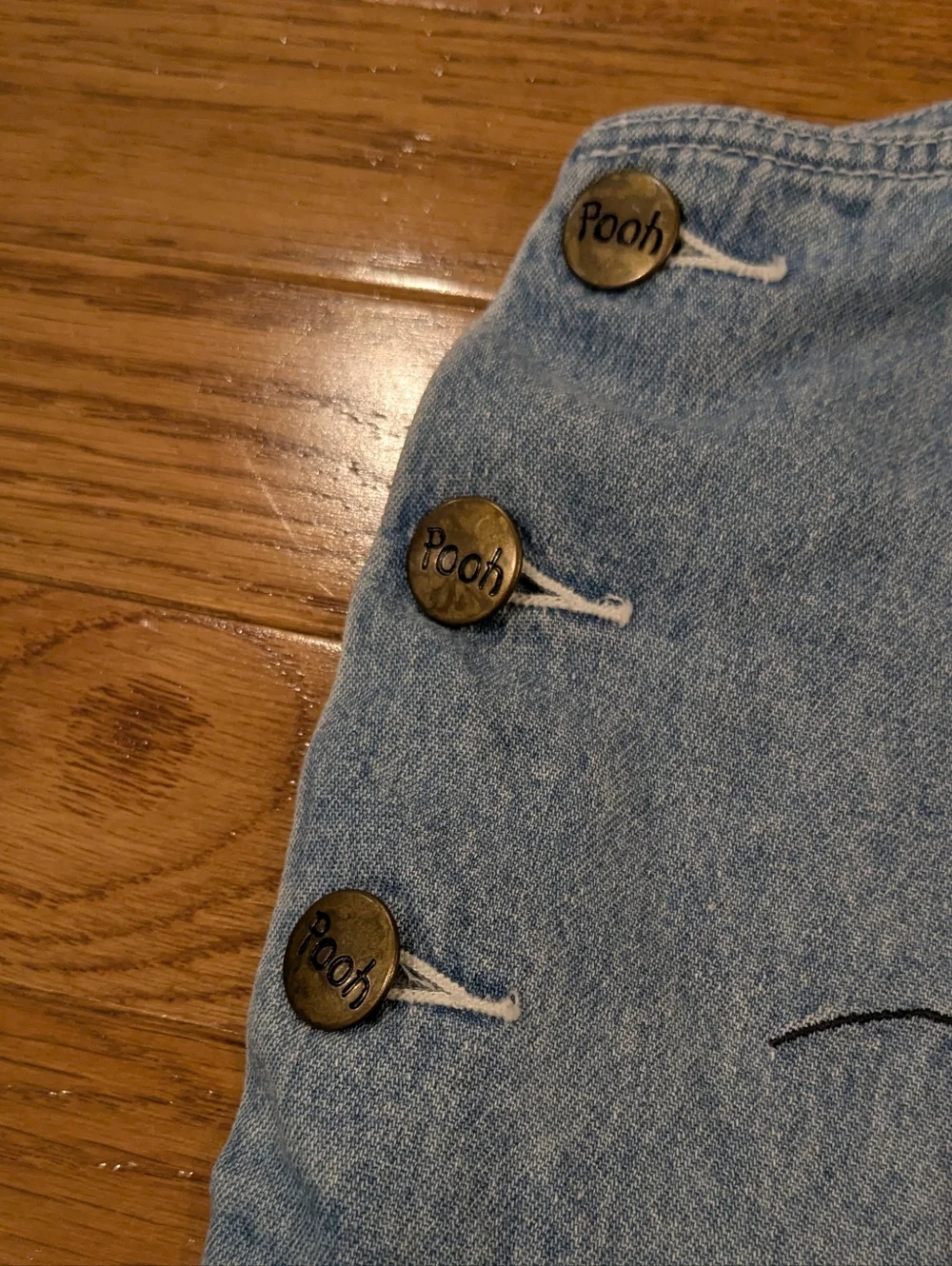 The Disney Catalog Winnie the Pooh & Tigger Embroidered Denim Dress XL - Picture 16 of 16